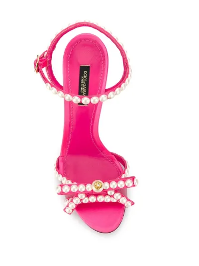 dolce and gabbana pearl sandals