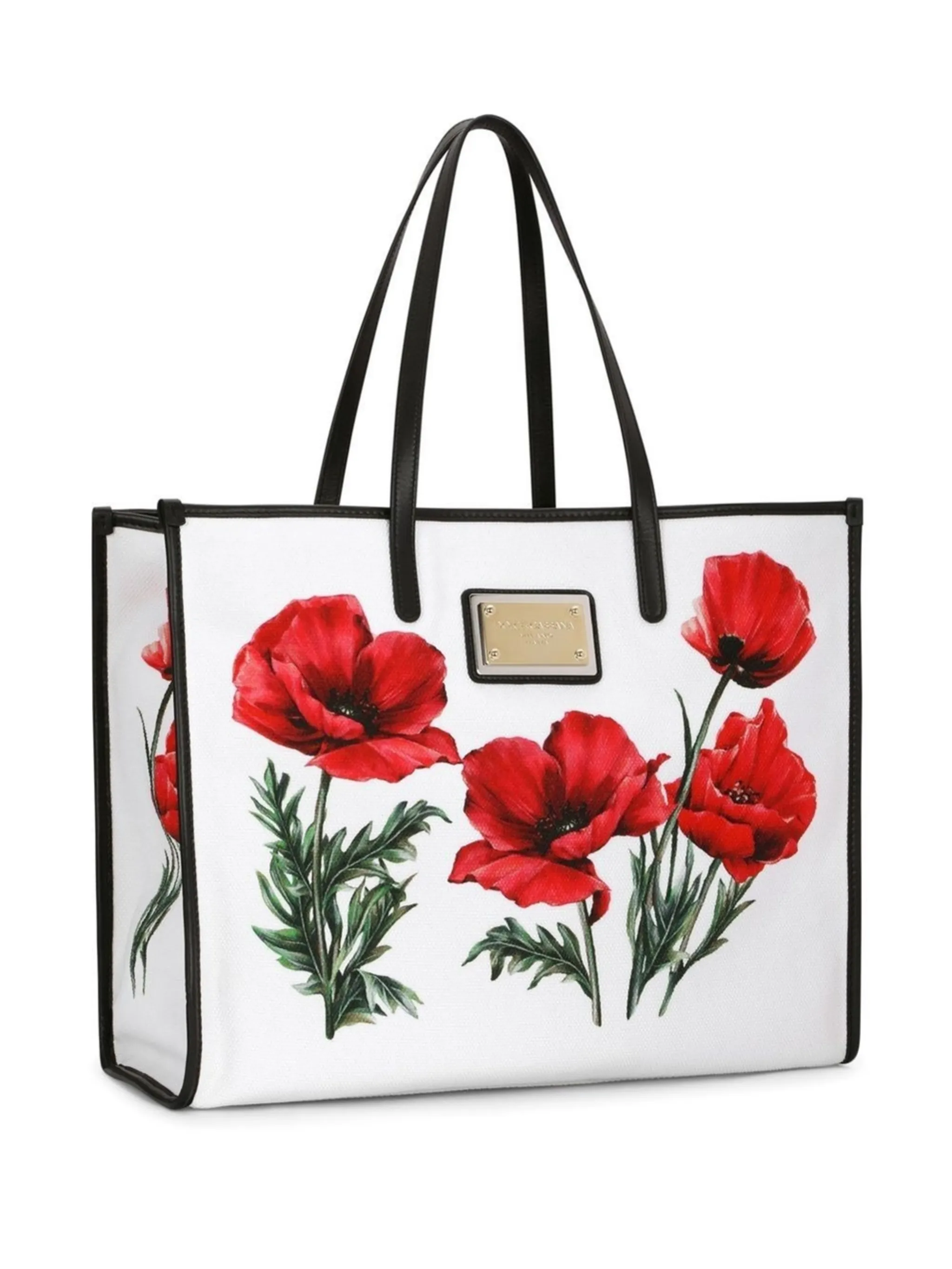 Dolce Gabbana poppy print canvas tote bag Eraldo FR