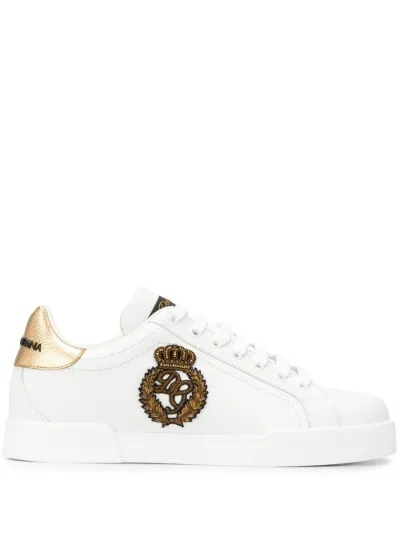 Dolce and gabbana hot sale leather sneakers