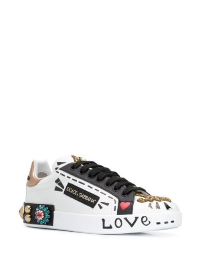 Portofino embellished sneakers | Dolce & Gabbana 