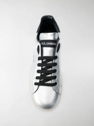 dolce and gabbana logo print sneakers