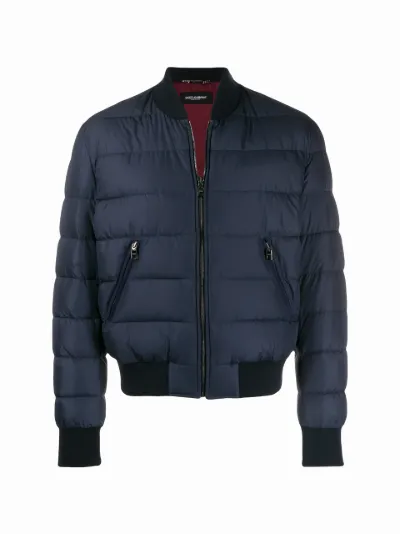 Dolce Gabbana quilted bomber jacket Eraldo US