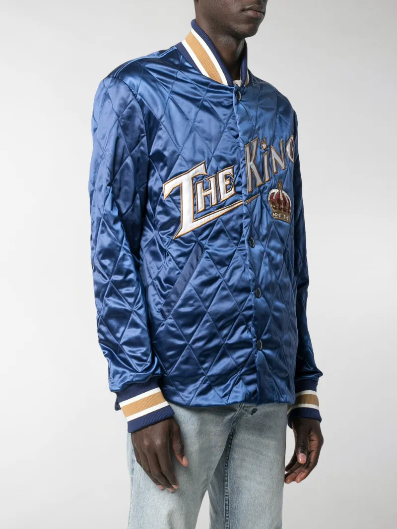 quilted varsity jacket