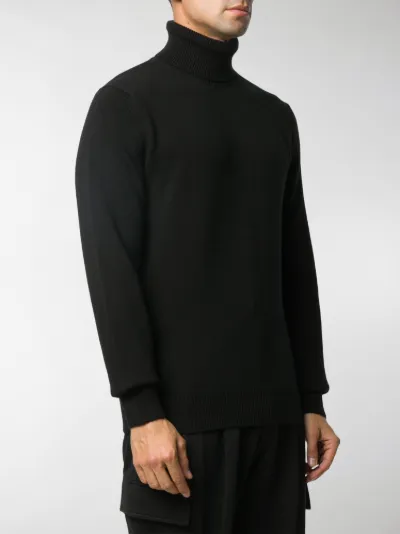 ribbed black jumper
