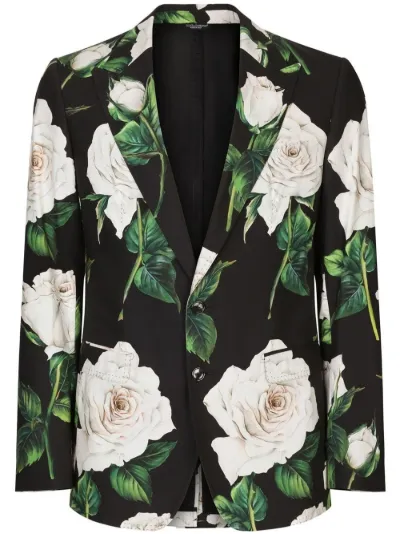 Dolce and gabbana outlet floral suit