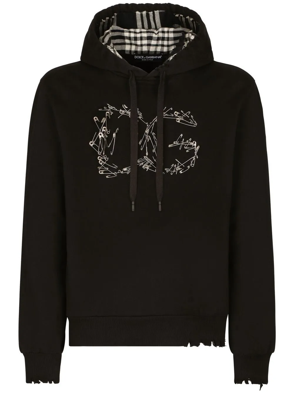 safety-pin logo hoodie | Dolce & Gabbana 