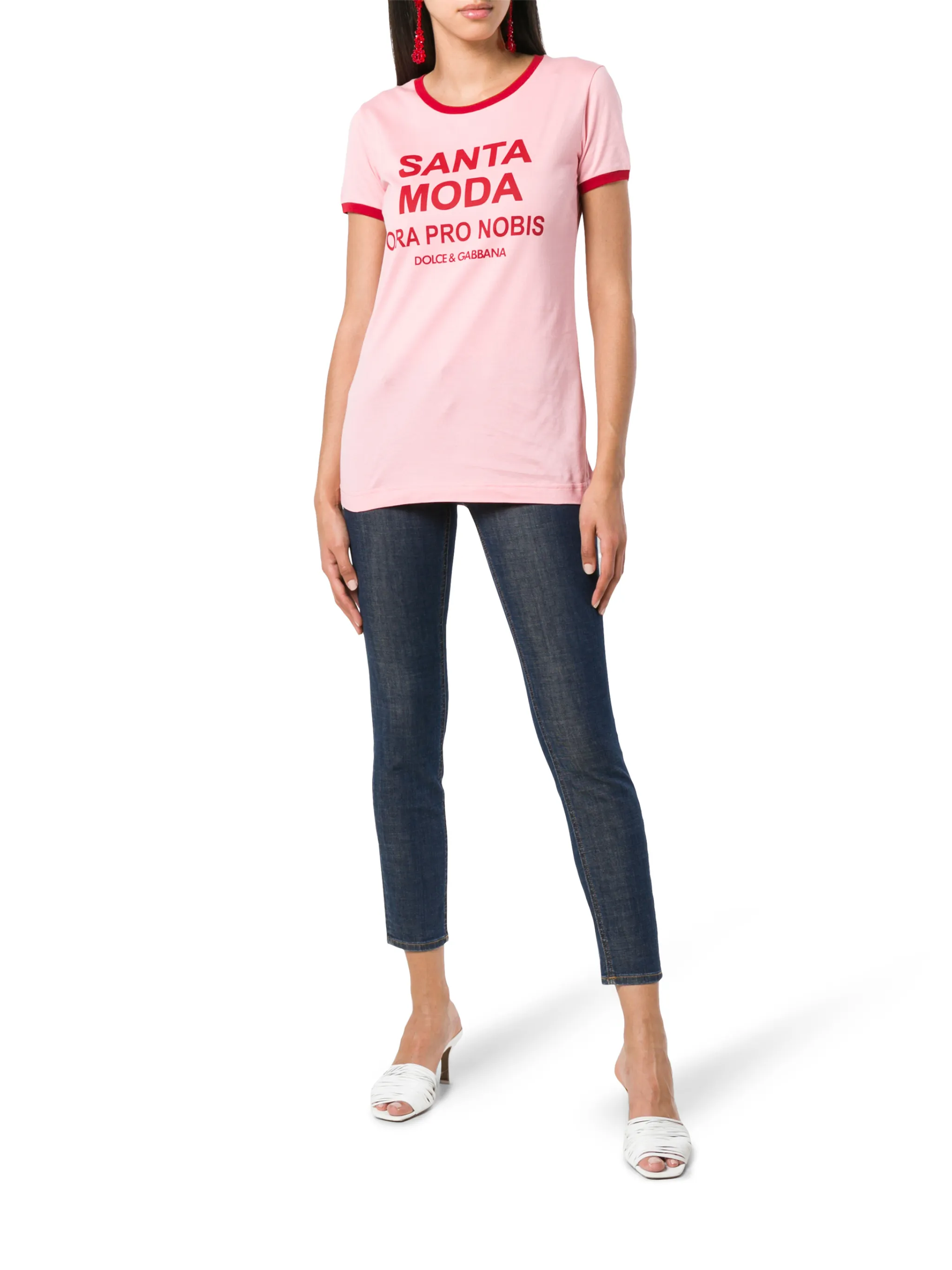 DOLCE&GABBANA SANTA SICILIAプリントTシャツ Dolce & Gabbana Heraldic Sicilia print T-shirt