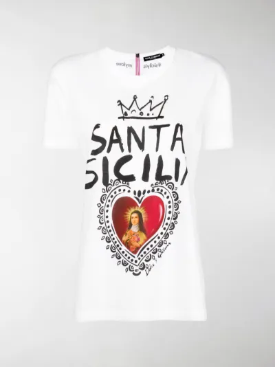 Dolce \u0026 Gabbana Santa Sicily print T 