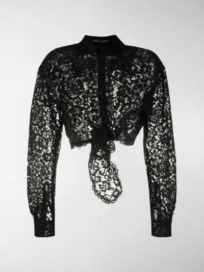 dolce and gabbana lace shirt