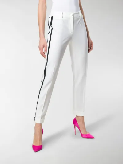 stripe skinny trousers
