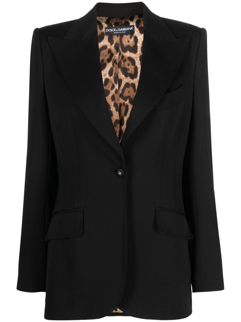 single-breasted button-fastening blazer | Dolce & Gabbana 