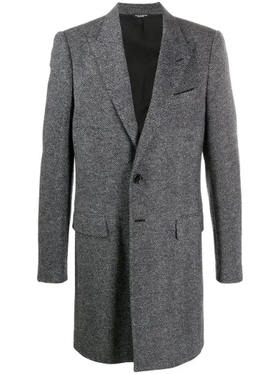 grey tailored coat