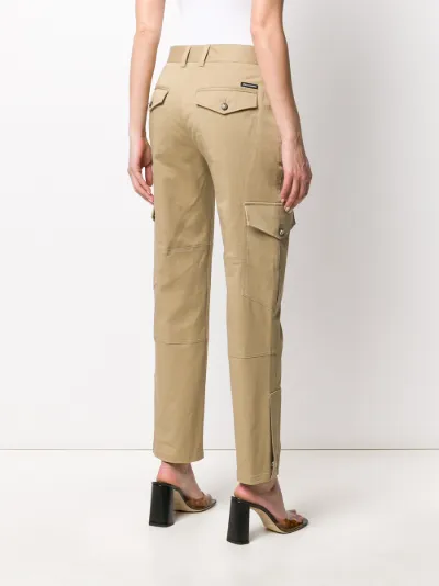 slim cargo trousers