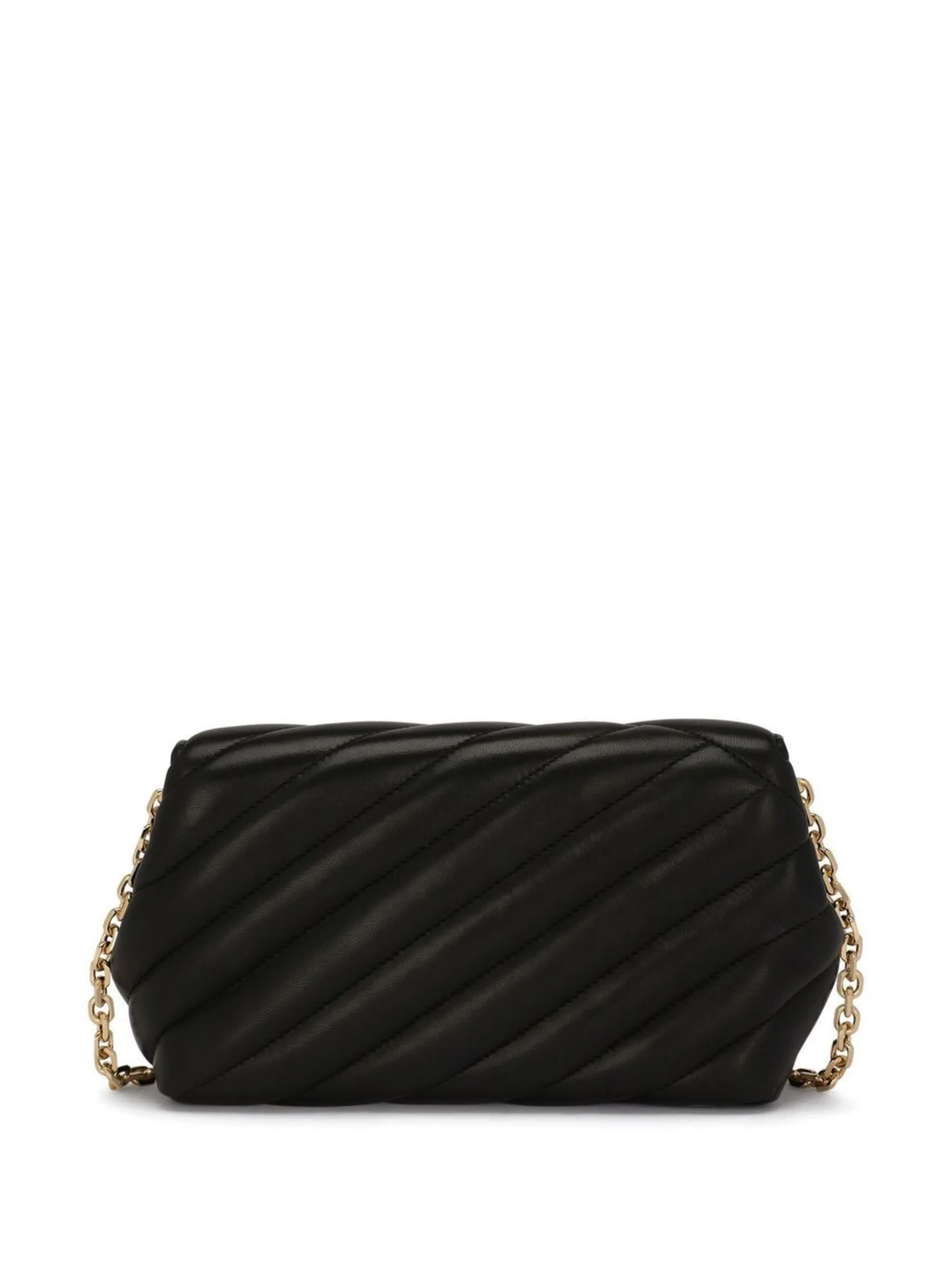 Black quilted crossbody bag with gold chain online