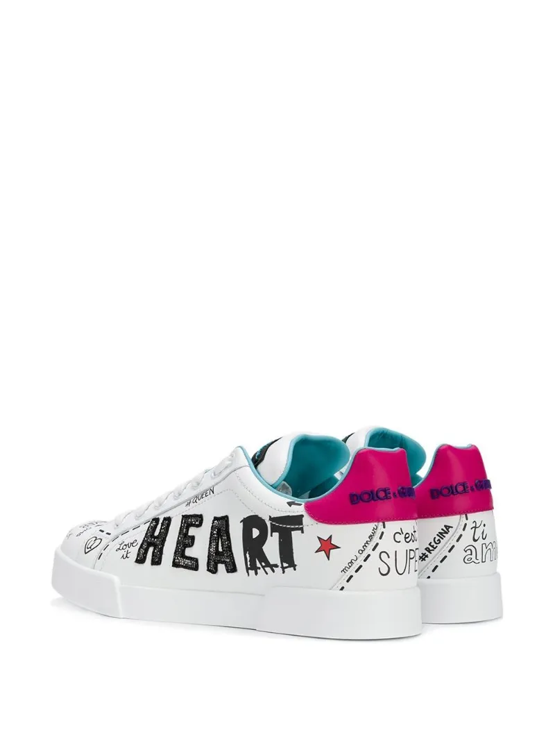 Dolce \u0026 Gabbana Sneakers con logo Love bianco | MODES