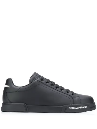 Dolce \u0026 Gabbana Sneakers Portofino con logo nero | MODES
