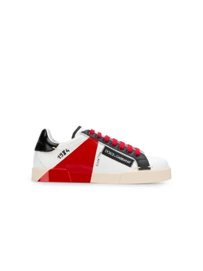 Dolce \u0026 gabbana sneakers branded sorrento - rosso farfetch lacci rosso -  Stileo.it