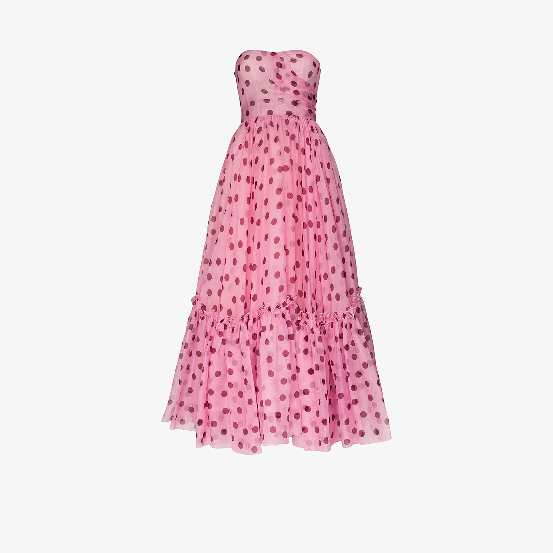 polka dot organza dress