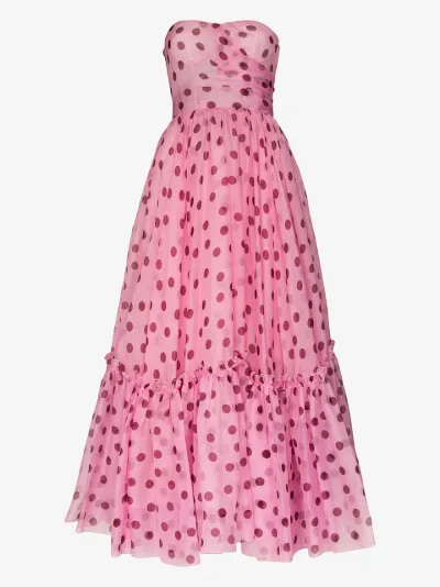 organza polka dot dress