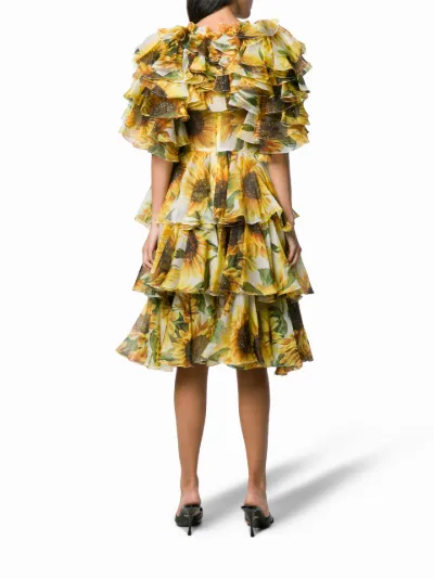 Dolce gabbana sunflower dress best sale