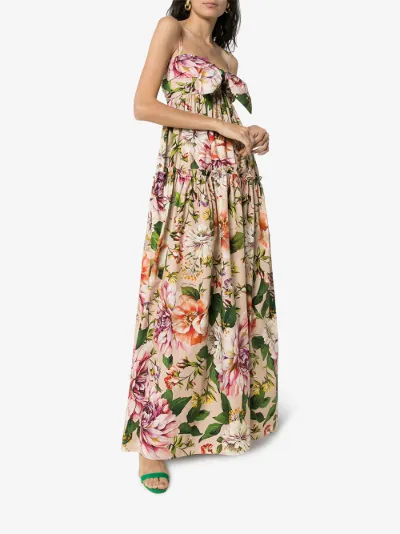 dolce and gabbana floral maxi dress