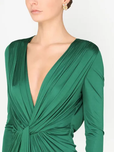 dolce & gabbana green dress