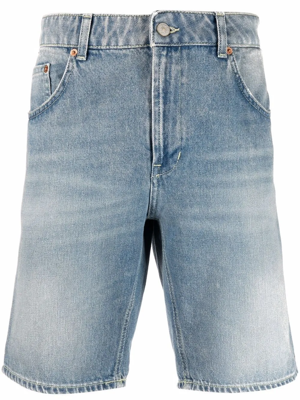 light-wash wide denim shorts | DONDUP | Eraldo.com