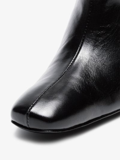 black Sybil 90 leather boots展示图