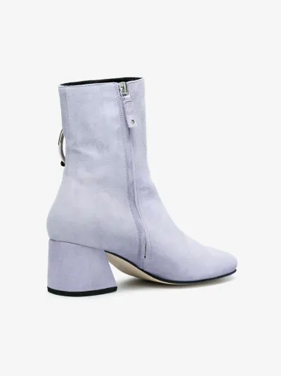 lilac suede boots