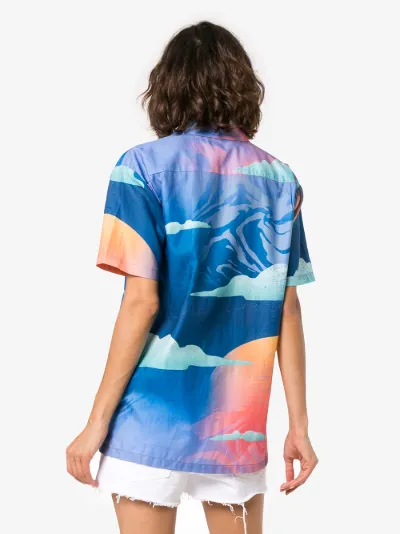 Wet Dream print cotton Hawaiian shirt展示图