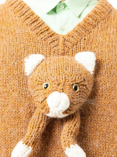 cat knitted jumper
