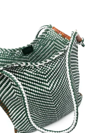 DRAGON DIFFUSION | MINGA TOTE 8149 TAN [正規品/関税込] Dragon Diffusion Camel Woven Leather Minga Tote Bag