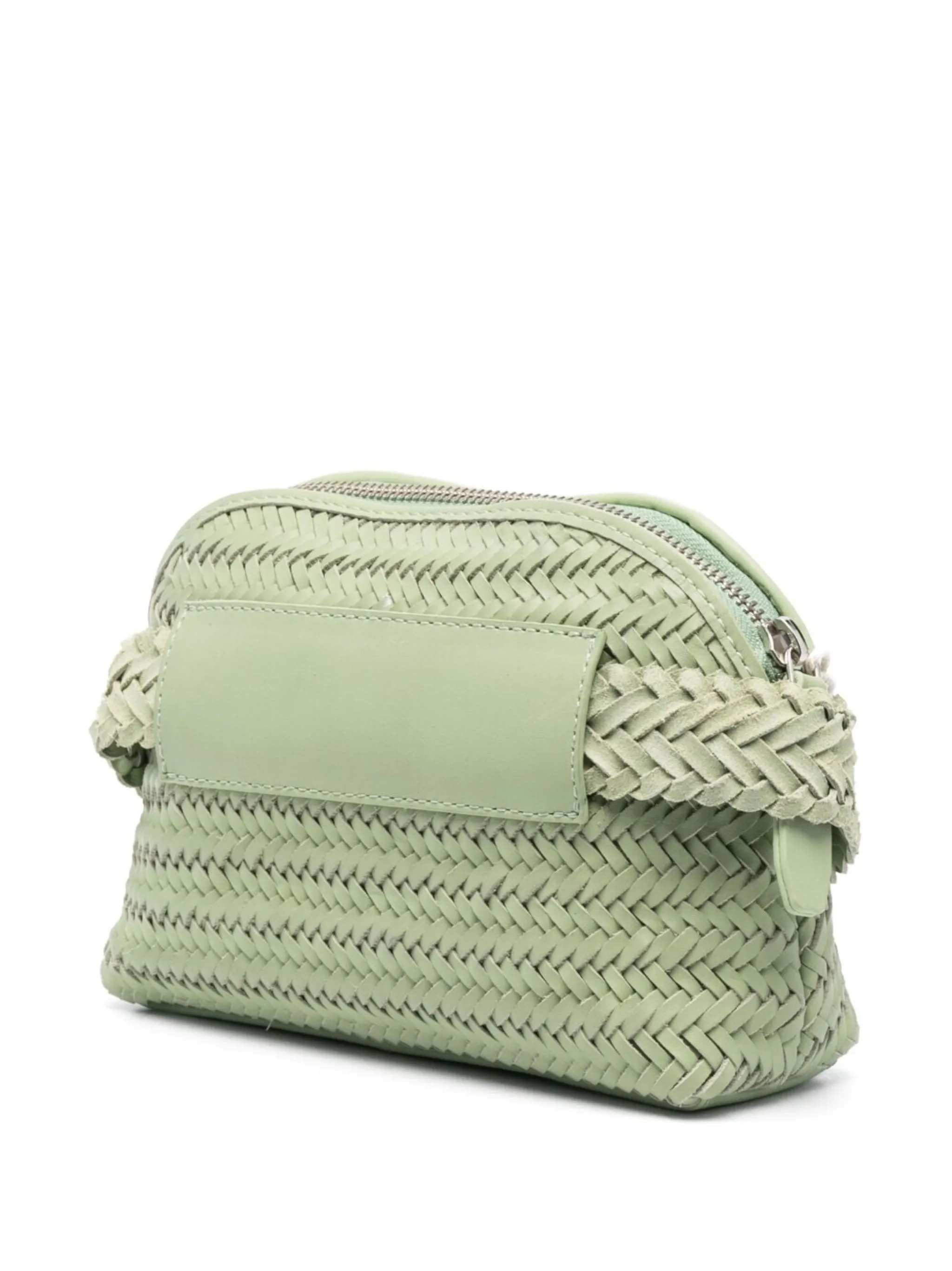 Small woven leather crossbody bag DRAGON DIFFUSION