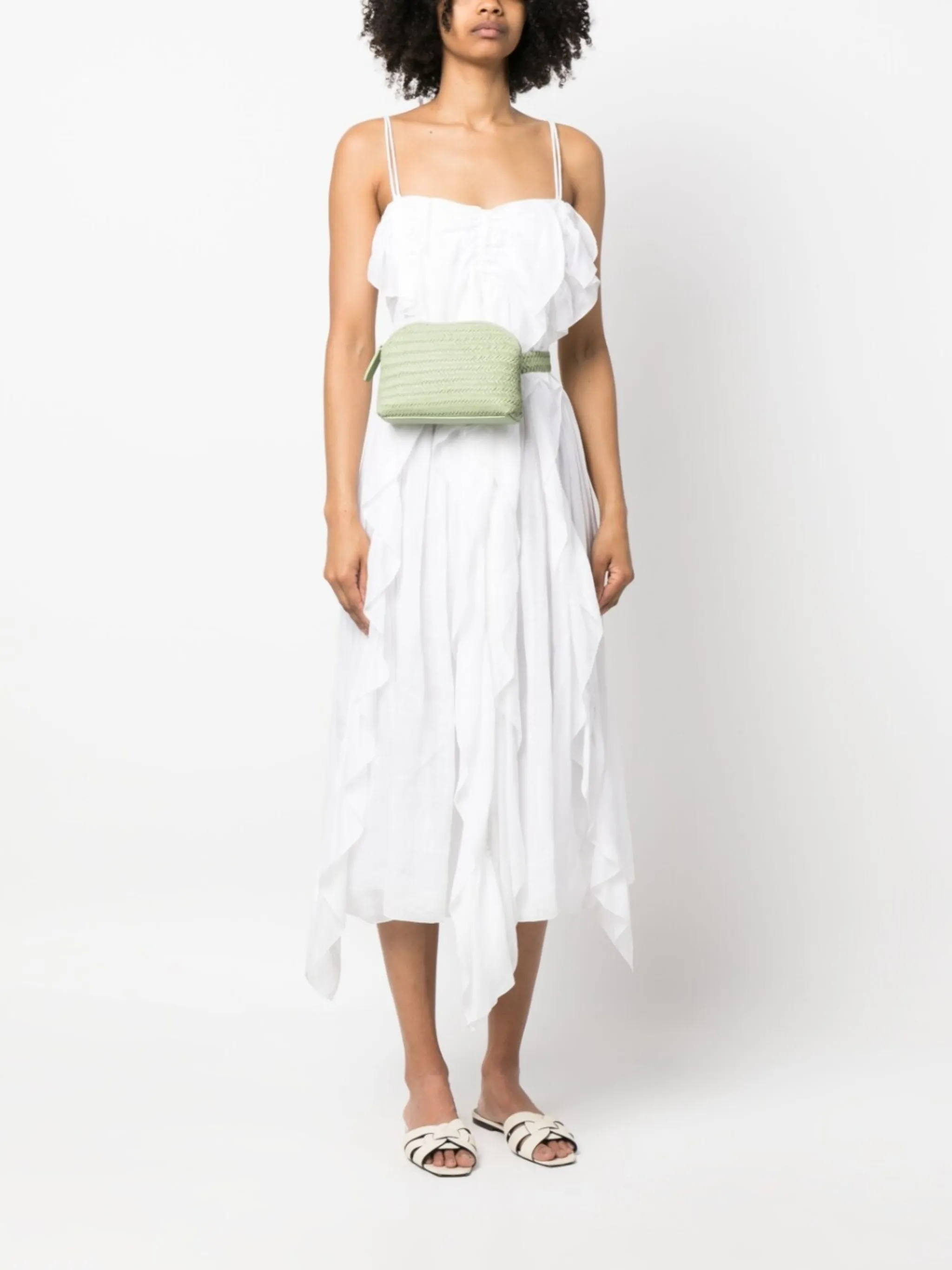 Small woven leather crossbody bag DRAGON DIFFUSION