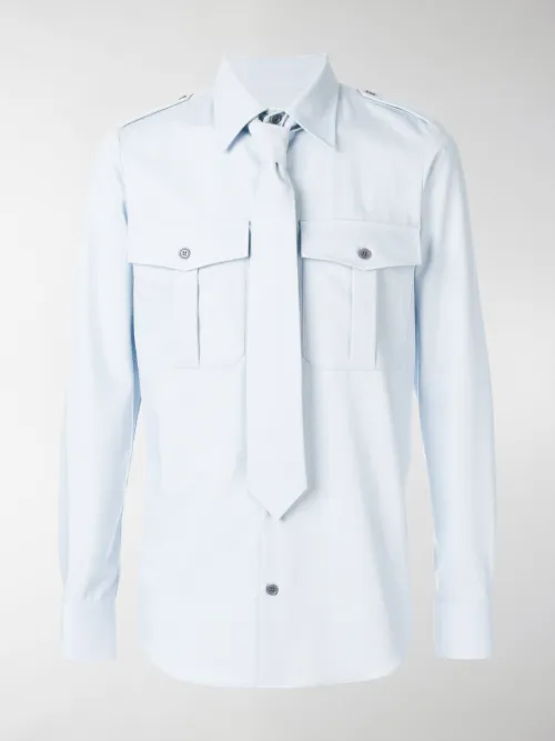 Dries Van Noten - Camicia Carol con cravatta