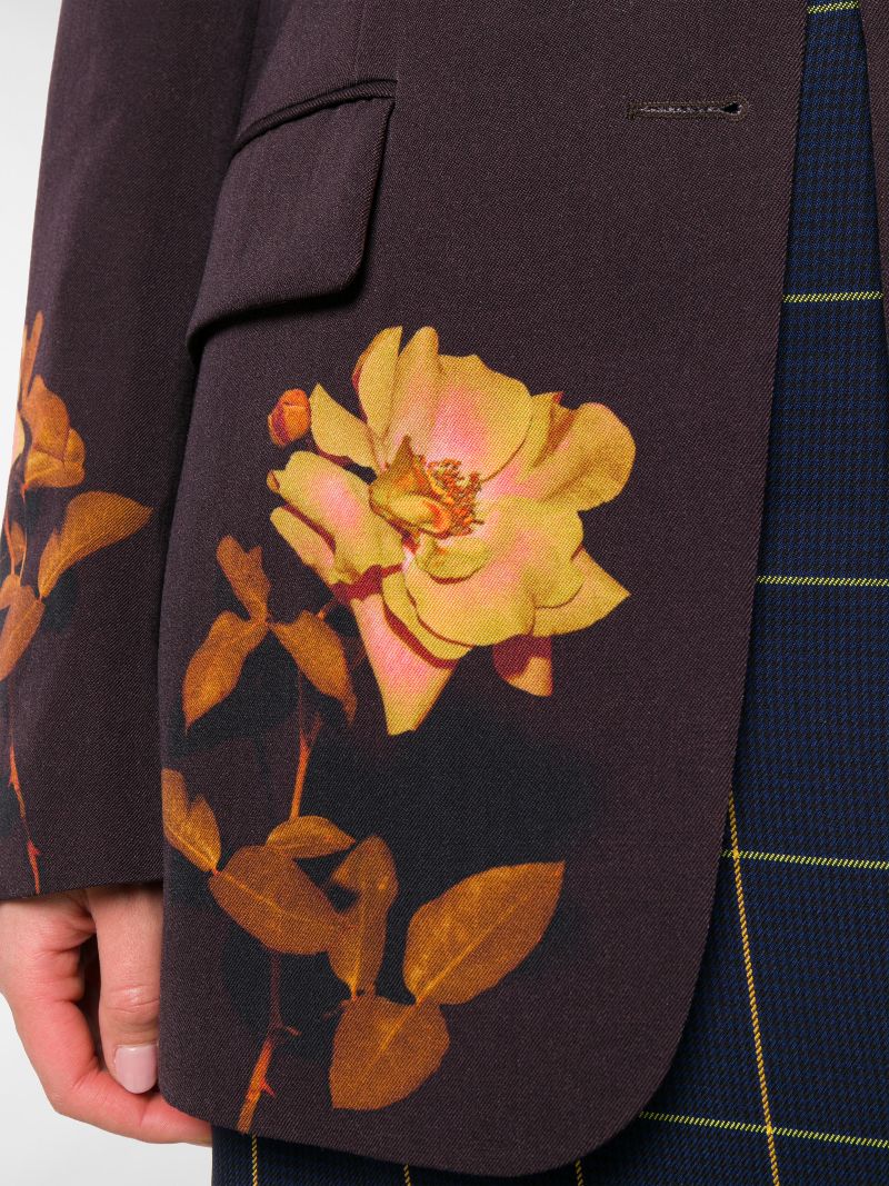 dries van noten floral blazer