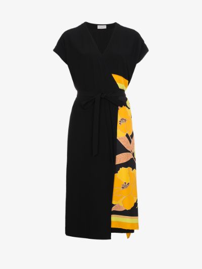 dries van noten wrap dress