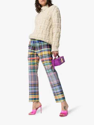 dries van noten plaid pants