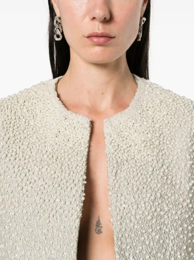 Dries Van Noten pearl-embellished bouclé jacket | Eraldo.com KW Dries Van Noten pearl-embellished bouclé jacket | Eraldo.com KW