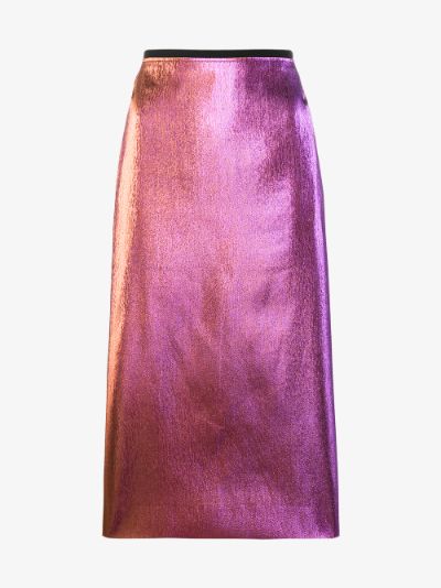 Dries Van Noten Selma metallic skirt | Browns