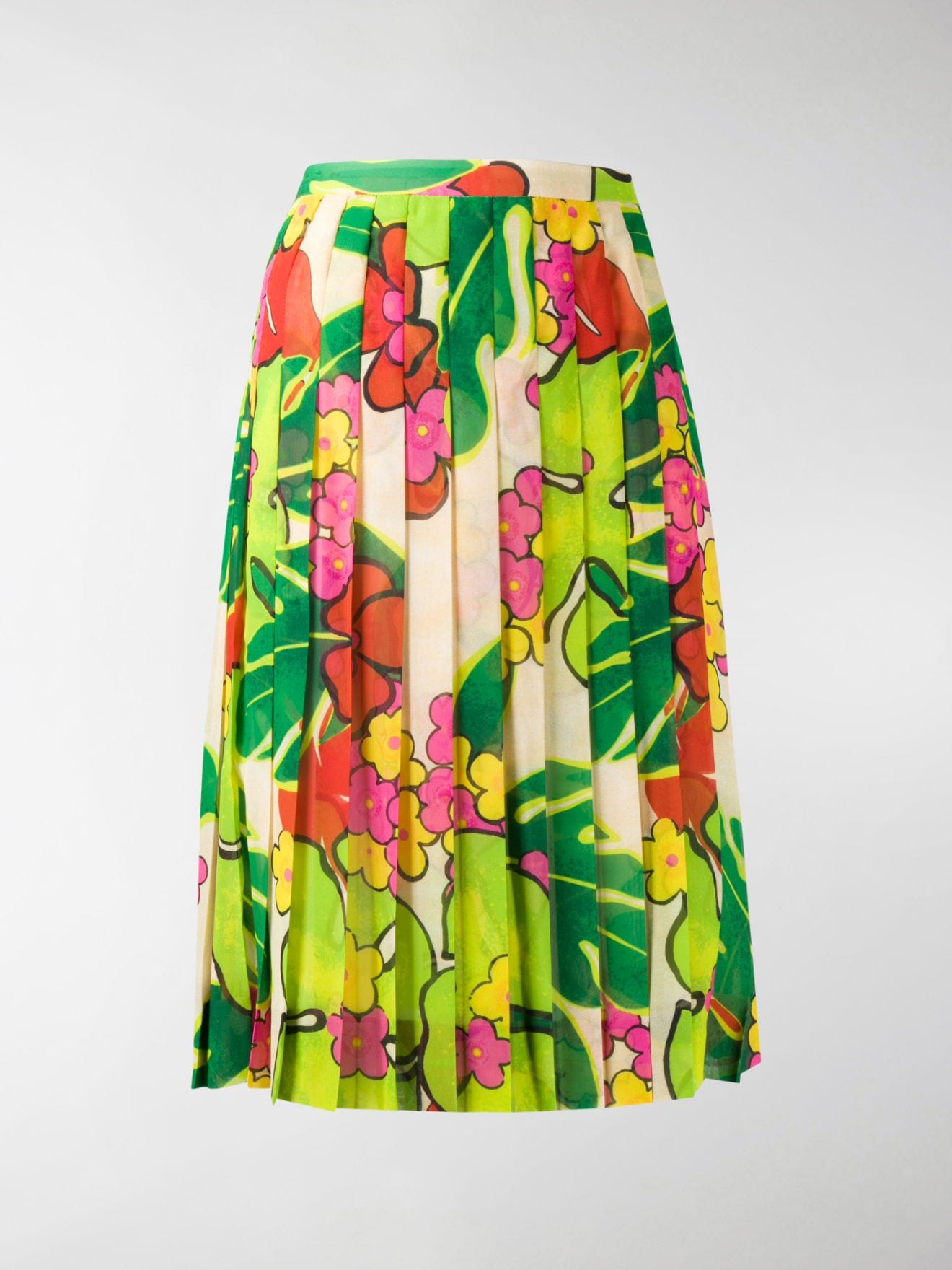 dries van noten floral skirt