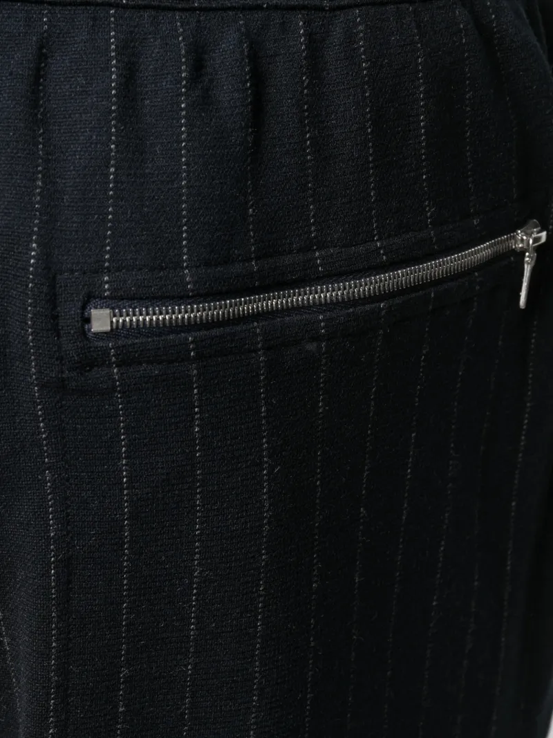 striped slim trousers