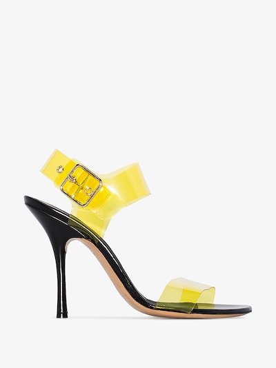 dries van noten gold sandals