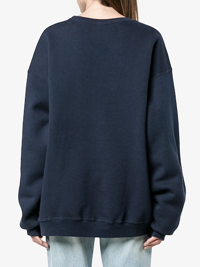 bleach dye navy blue sweatshirt