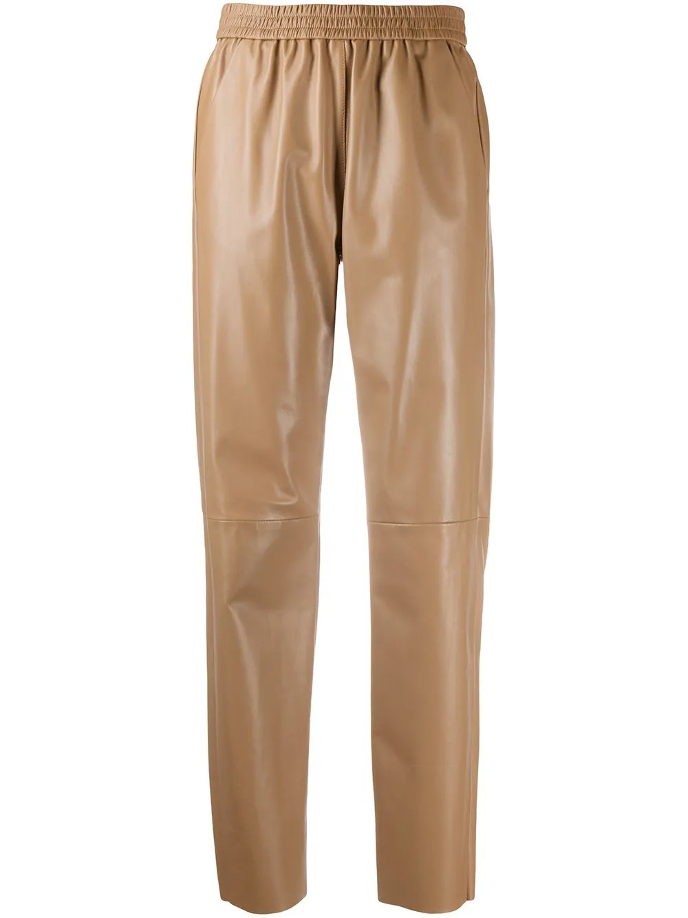 tapered leather trousers