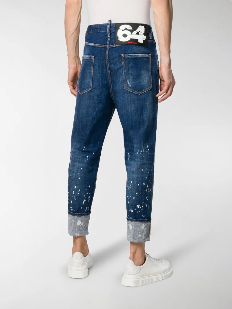 Dsquared2 80's cropped jeans blue | MODES