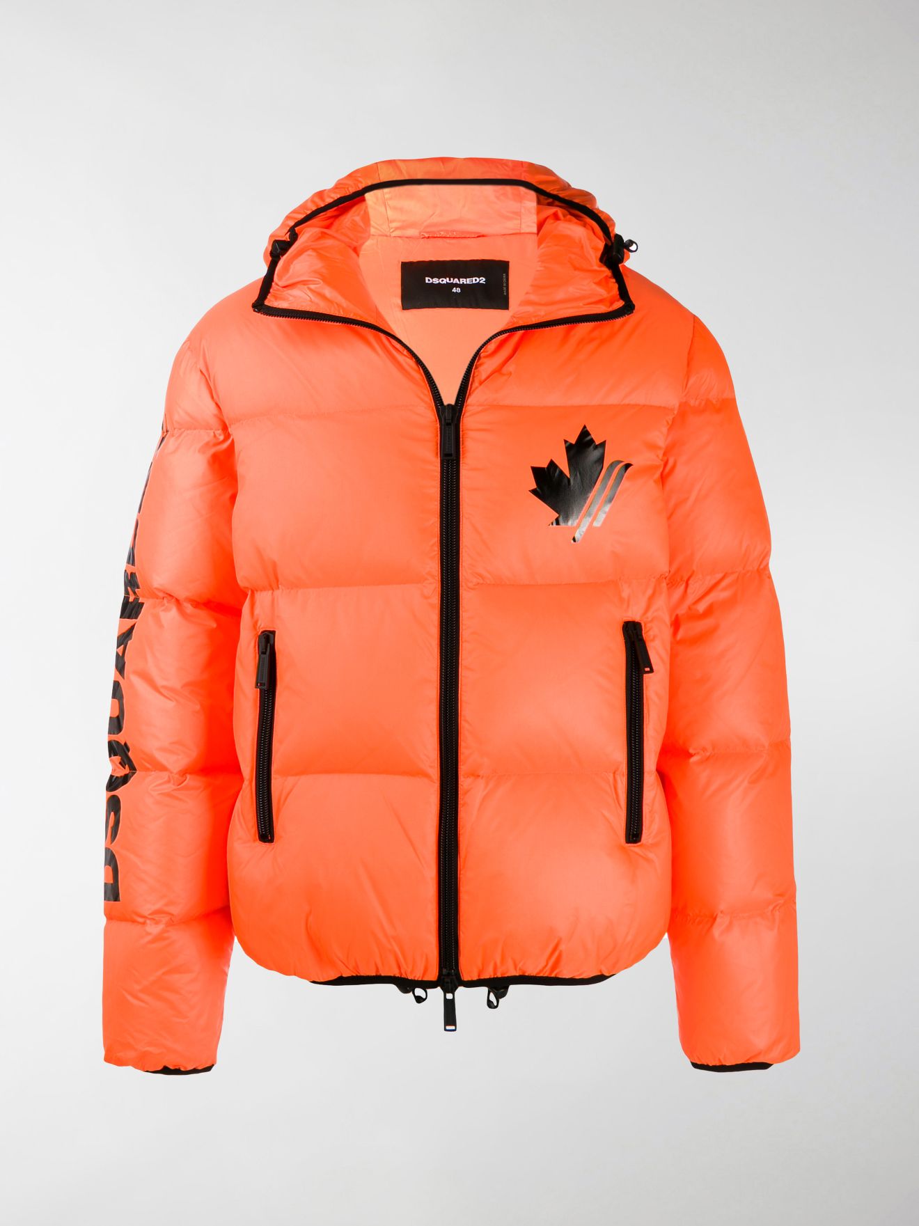 orange milano bubble coat