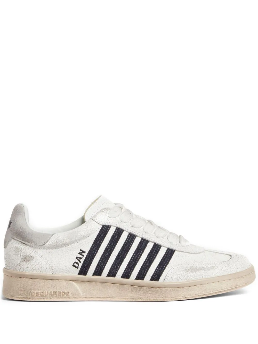 DSQUARED2 Boxer distressed low-top sneakers | Eraldo.com HR
