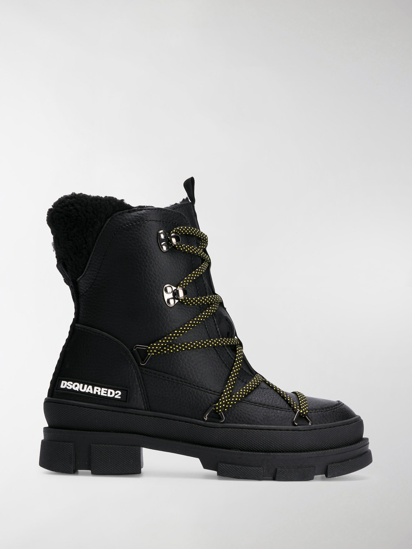 Dsquared2 chunky hiking style boots black MODES