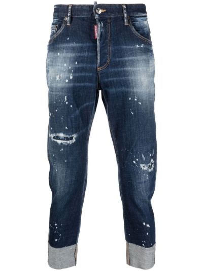 Ripped dsquared hot sale jeans